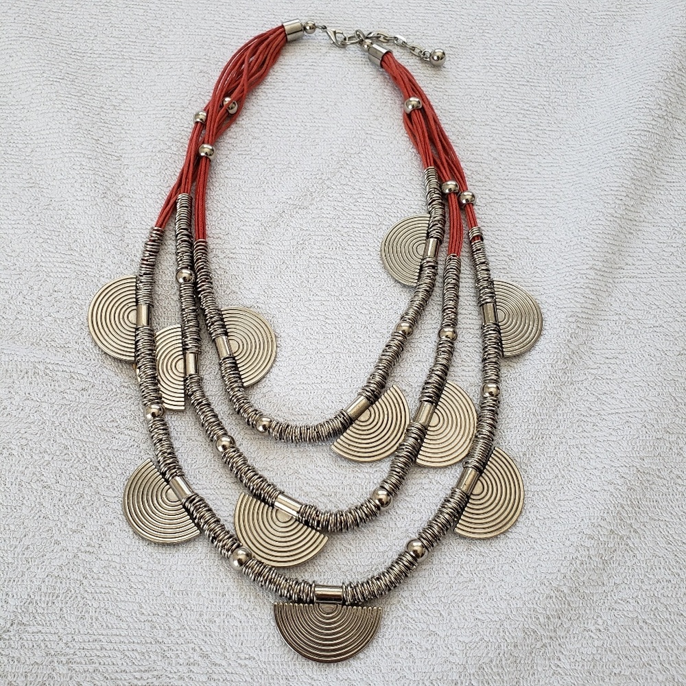 Tribal boho necklace